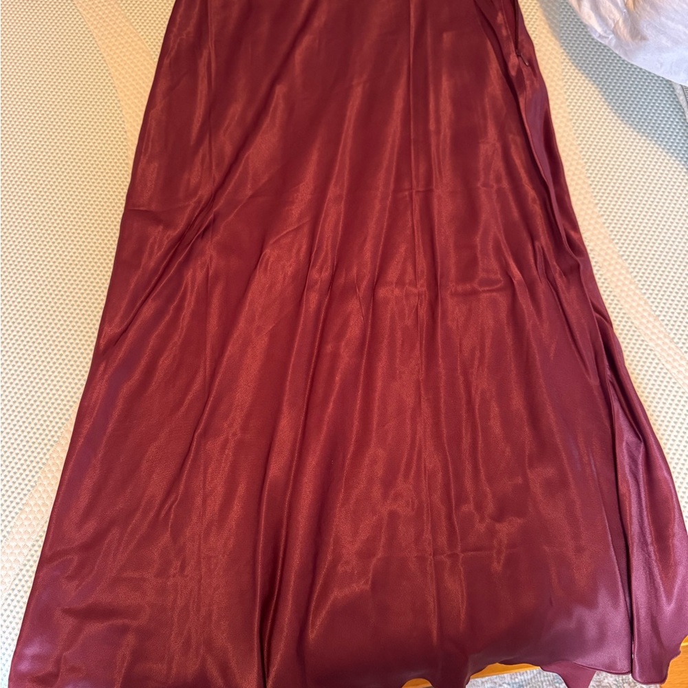 & Other stories burgundy skirt